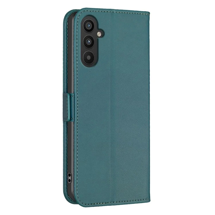 BINFEN COLOR BF31 For Samsung Galaxy A24 4G (162.1 x 77.6 x 8.3mm) Cell Phone Case PU Leather Stand Card Slots Cover