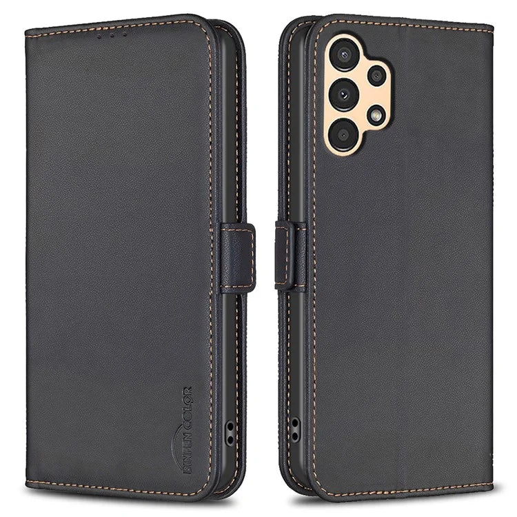 BINFEN COLOR BF31 For Samsung Galaxy A13 5G / A13 4G Magnetic Phone Case Leather Stand Card Slots Cover