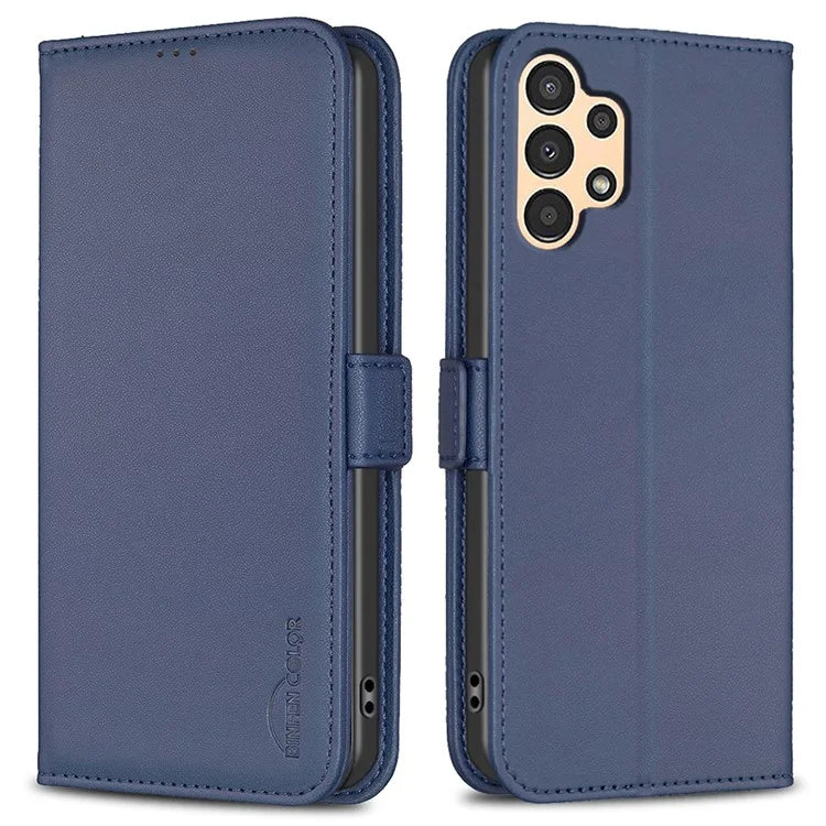 BINFEN COLOR BF31 For Samsung Galaxy A13 5G / A13 4G Magnetic Phone Case Leather Stand Card Slots Cover