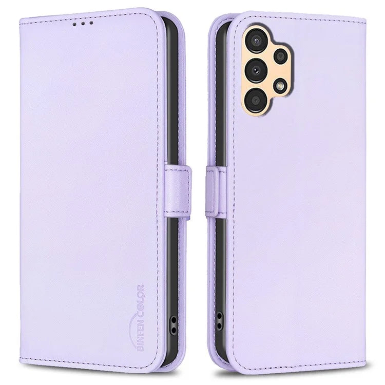 BINFEN COLOR BF31 For Samsung Galaxy A13 5G / A13 4G Magnetic Phone Case Leather Stand Card Slots Cover