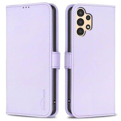 BINFEN COLOR BF31 For Samsung Galaxy A13 5G / A13 4G Magnetic Phone Case Leather Stand Card Slots Cover