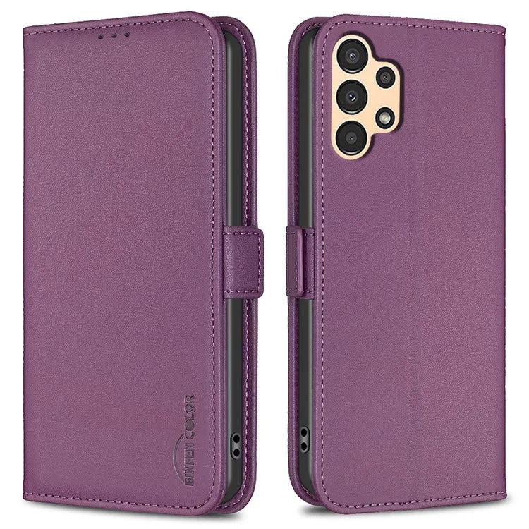 BINFEN COLOR BF31 For Samsung Galaxy A13 5G / A13 4G Magnetic Phone Case Leather Stand Card Slots Cover