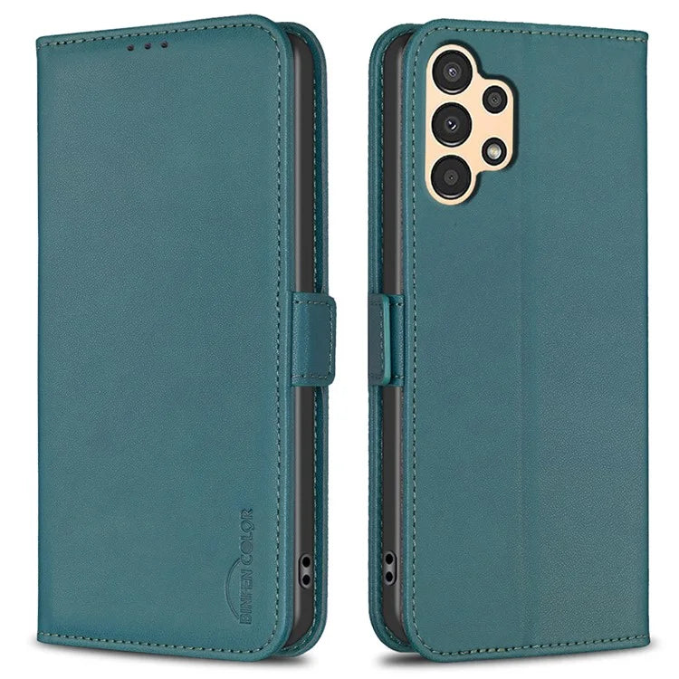 BINFEN COLOR BF31 For Samsung Galaxy A13 5G / A13 4G Magnetic Phone Case Leather Stand Card Slots Cover
