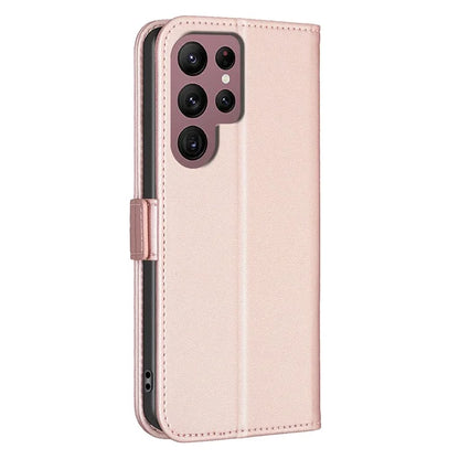 BINFEN COLOR BF31 For Samsung Galaxy S22 Ultra 5G Magnetic Case PU Leather Folio Stand Phone Cover