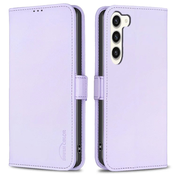 BINFEN COLOR BF31 For Samsung Galaxy S23+ Case Shockproof PU Leather Wallet Phone Protector