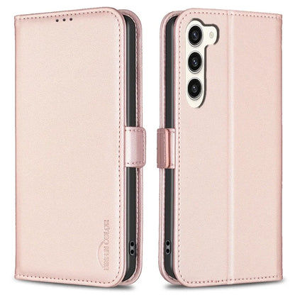 BINFEN COLOR BF31 For Samsung Galaxy S24 Case PU Leather Card Holder Mobile Phone Cover