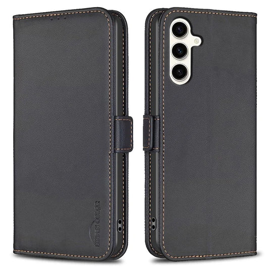 BINFEN COLOR BF31 For Samsung Galaxy S23 FE Case PU Leather Phone Wallet Cover with Magnetic Clasp