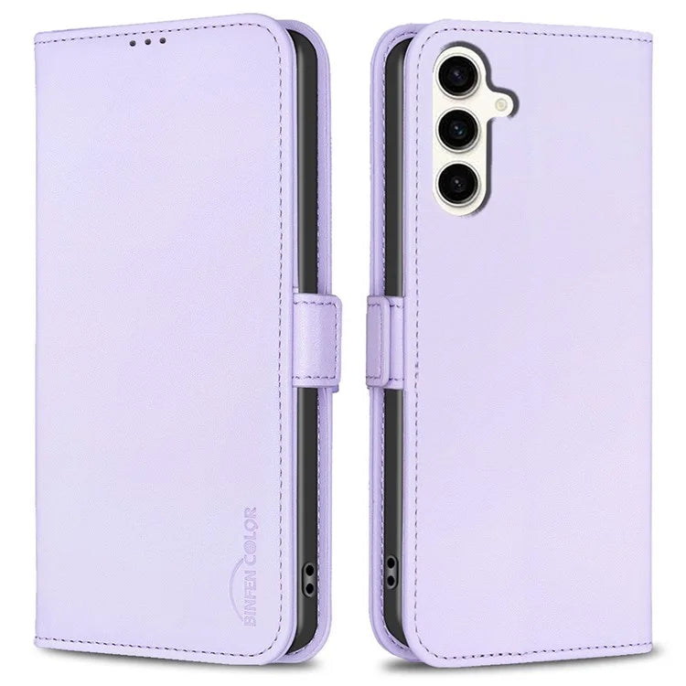 BINFEN COLOR BF31 For Samsung Galaxy S23 FE Case PU Leather Phone Wallet Cover with Magnetic Clasp