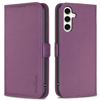 BINFEN COLOR BF31 For Samsung Galaxy S23 FE Case PU Leather Phone Wallet Cover with Magnetic Clasp