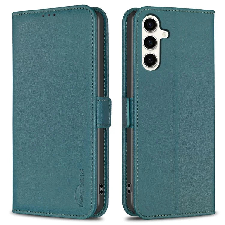 BINFEN COLOR BF31 For Samsung Galaxy S23 FE Case PU Leather Phone Wallet Cover with Magnetic Clasp