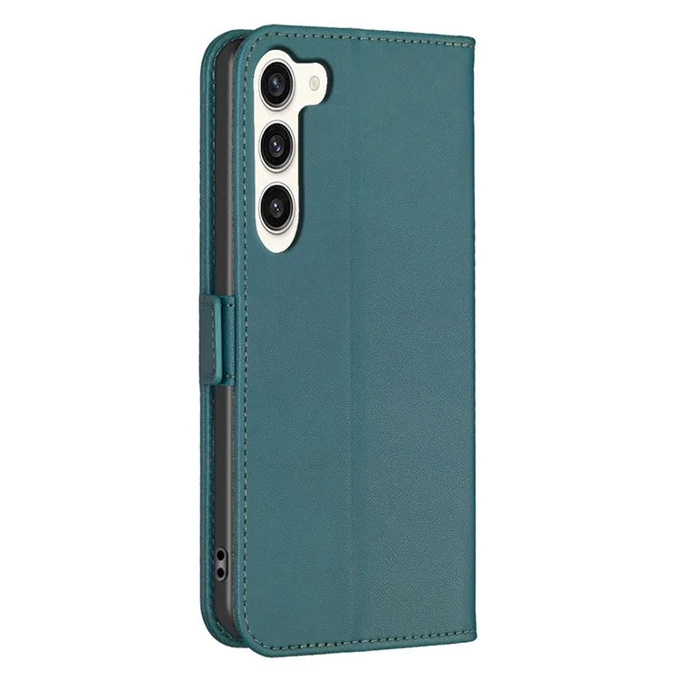 BINFEN COLOR BF31 For Samsung Galaxy S24+ Case PU Leather+TPU Stand Cover with Magnetic Clasp