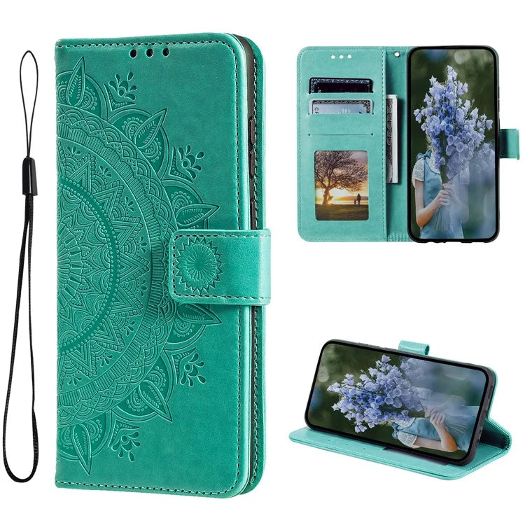 For Xiaomi Redmi K70 5G / K70 Pro 5G Cell Phone Case Mandala Flower Imprinted Leather Cover