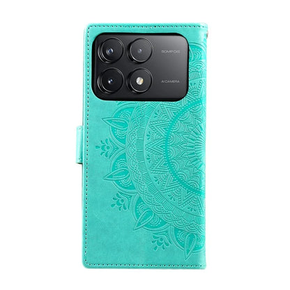 For Xiaomi Redmi K70 5G / K70 Pro 5G Cell Phone Case Mandala Flower Imprinted Leather Cover