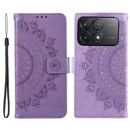 For Xiaomi Redmi K70 5G / K70 Pro 5G Cell Phone Case Mandala Flower Imprinted Leather Cover