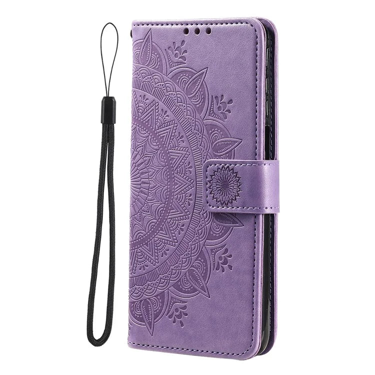 For Xiaomi Redmi K70 5G / K70 Pro 5G Cell Phone Case Mandala Flower Imprinted Leather Cover