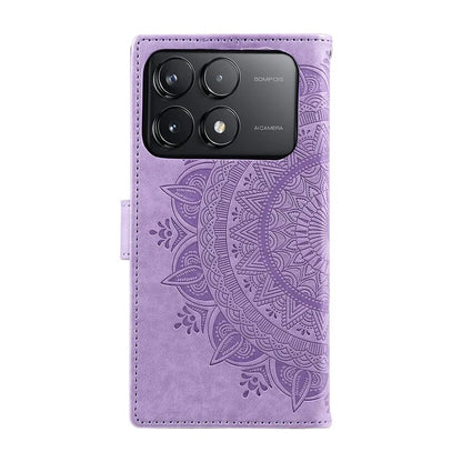For Xiaomi Redmi K70 5G / K70 Pro 5G Cell Phone Case Mandala Flower Imprinted Leather Cover
