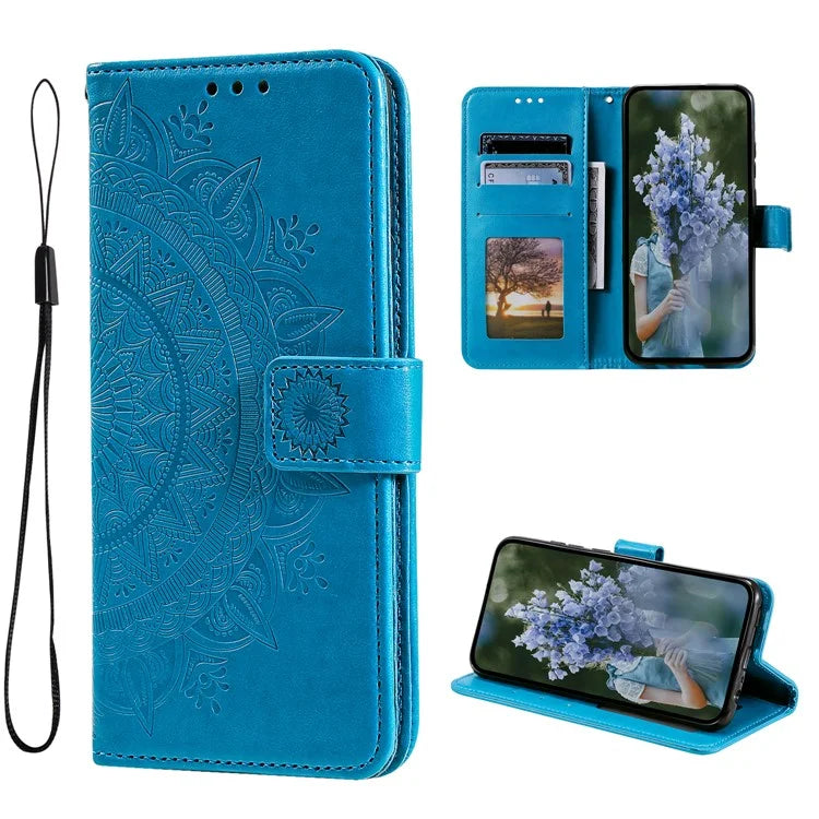 For Xiaomi Redmi K70 5G / K70 Pro 5G Cell Phone Case Mandala Flower Imprinted Leather Cover