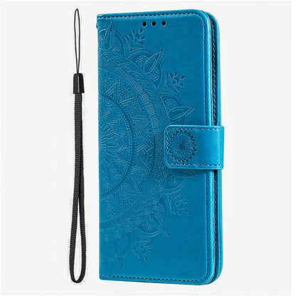 For Xiaomi Redmi K70 5G / K70 Pro 5G Cell Phone Case Mandala Flower Imprinted Leather Cover