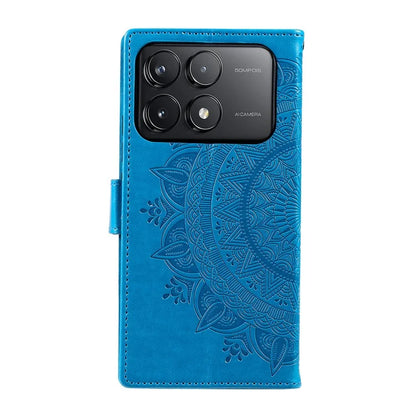 For Xiaomi Redmi K70 5G / K70 Pro 5G Cell Phone Case Mandala Flower Imprinted Leather Cover
