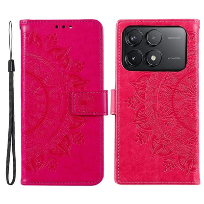 For Xiaomi Redmi K70 5G / K70 Pro 5G Cell Phone Case Mandala Flower Imprinted Leather Cover