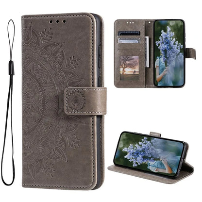 For Xiaomi Redmi K70 5G / K70 Pro 5G Cell Phone Case Mandala Flower Imprinted Leather Cover