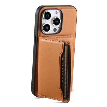 DENIOR For iPhone 15 Pro Max Phone Cover Compatible with MagSafe Detachable Card Case Kickstand