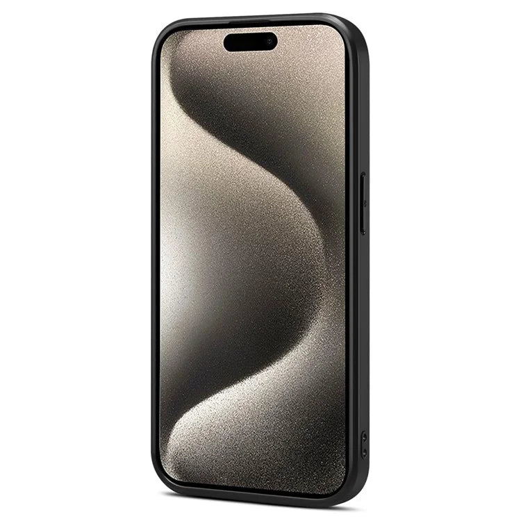 For iPhone 15 Pro Max Phone Case with Card Holder Flower Phone Cover