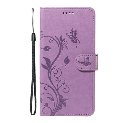 For Xiaomi Redmi Note 12 4G Cell Phone Case Apricot Blossom Butterfly Pattern Imprinted Leather Cover