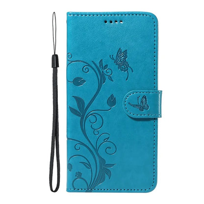 For Xiaomi Redmi Note 12 4G Cell Phone Case Apricot Blossom Butterfly Pattern Imprinted Leather Cover