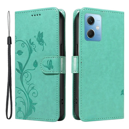 For Xiaomi Redmi Note 12 5G (China) / (India) / (Global) / Poco X5 5G Case Butterfly Flower Imprinted Phone Cover