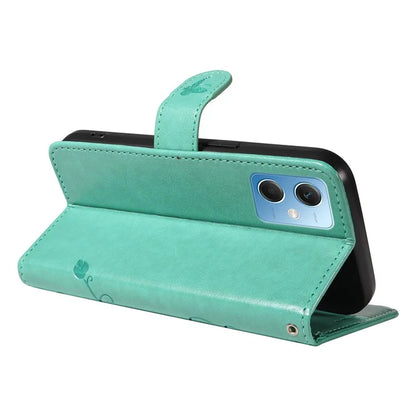 For Xiaomi Redmi Note 12 5G (China) / (India) / (Global) / Poco X5 5G Case Butterfly Flower Imprinted Phone Cover