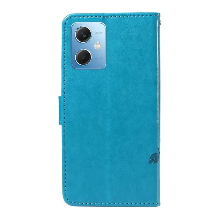 For Xiaomi Redmi Note 12 5G (China) / (India) / (Global) / Poco X5 5G Case Butterfly Flower Imprinted Phone Cover