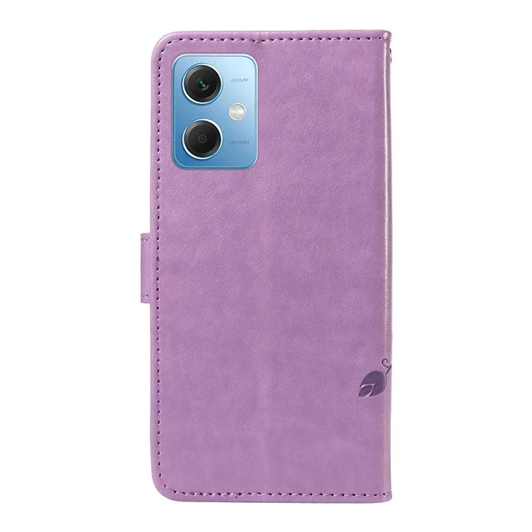 For Xiaomi Redmi Note 12 5G (China) / (India) / (Global) / Poco X5 5G Case Butterfly Flower Imprinted Phone Cover