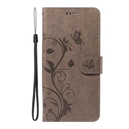 For Xiaomi Redmi Note 12 5G (China) / (India) / (Global) / Poco X5 5G Case Butterfly Flower Imprinted Phone Cover