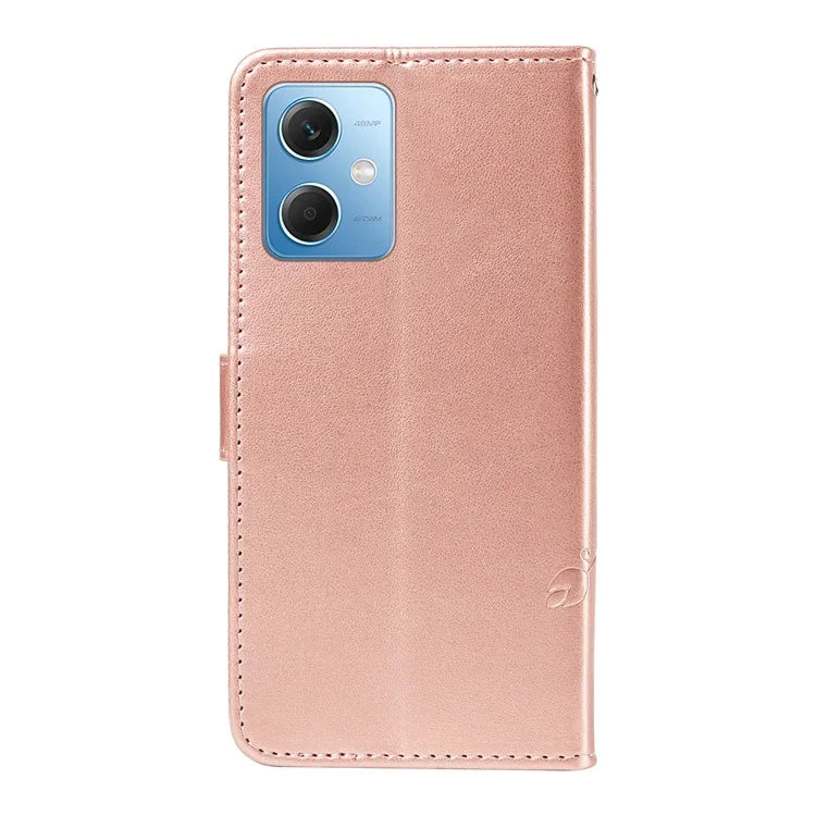 For Xiaomi Redmi Note 12 5G (China) / (India) / (Global) / Poco X5 5G Case Butterfly Flower Imprinted Phone Cover