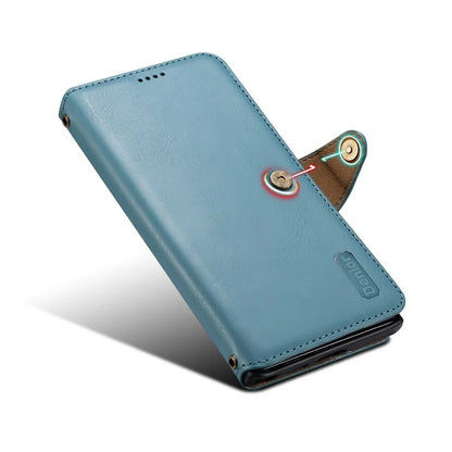 DENIOR For Samsung Galaxy S24 Ultra Case Cowhide Texture Leather Wallet Cover