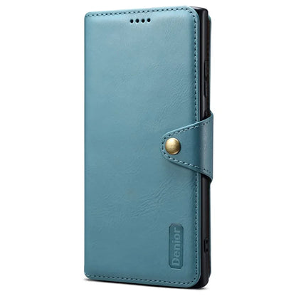 DENIOR For Samsung Galaxy S24 Ultra Case Cowhide Texture Leather Wallet Cover