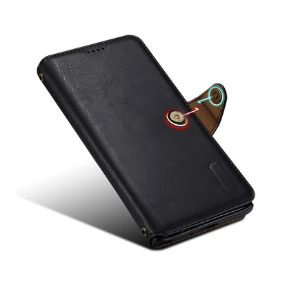 DENIOR For Samsung Galaxy S24 Ultra Case Cowhide Texture Leather Wallet Cover