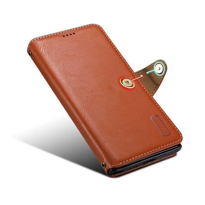 DENIOR For Samsung Galaxy S24 Ultra Case Cowhide Texture Leather Wallet Cover