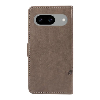 For Google Pixel 8 Leather Case Stand Card Slots Wrist Strap Phone Cover