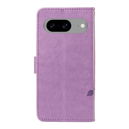 For Google Pixel 8 Leather Case Stand Card Slots Wrist Strap Phone Cover