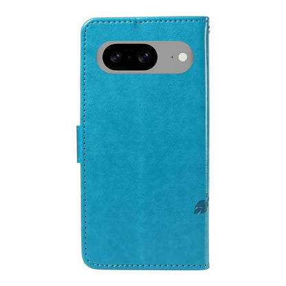For Google Pixel 8 Leather Case Stand Card Slots Wrist Strap Phone Cover