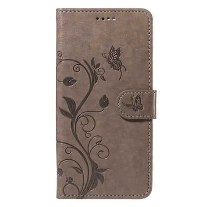 For Samsung Galaxy A05s 4G Case Imprinted Butterfly Flower Folio Wallet Stand Phone Protector