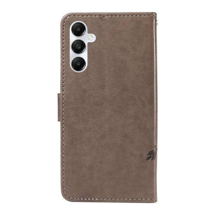 For Samsung Galaxy A05s 4G Case Imprinted Butterfly Flower Folio Wallet Stand Phone Protector