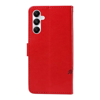 For Samsung Galaxy A05s 4G Case Imprinted Butterfly Flower Folio Wallet Stand Phone Protector