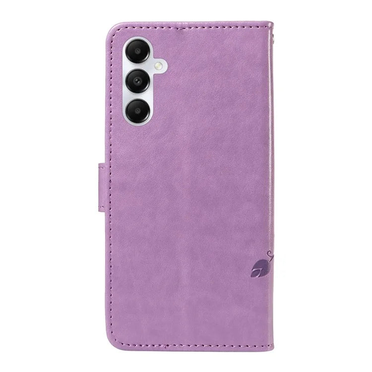 For Samsung Galaxy A05s 4G Case Imprinted Butterfly Flower Folio Wallet Stand Phone Protector