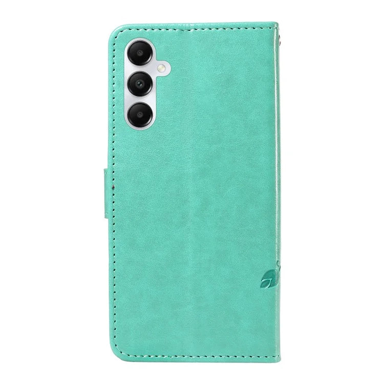 For Samsung Galaxy A05s 4G Case Imprinted Butterfly Flower Folio Wallet Stand Phone Protector
