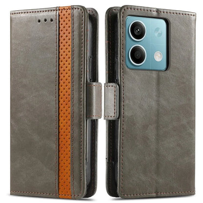 CASENEO 002 Series For Xiaomi Redmi Note 13 5G PU Leather Case with RFID Blocking Flip Wallet Phone Cover