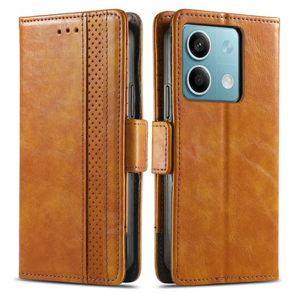 CASENEO 002 Series For Xiaomi Redmi Note 13 5G PU Leather Case with RFID Blocking Flip Wallet Phone Cover
