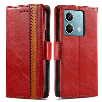 CASENEO 002 Series For Xiaomi Redmi Note 13 5G PU Leather Case with RFID Blocking Flip Wallet Phone Cover